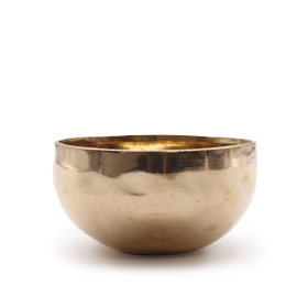 Taça Tibetana em Metal Brilhante – Pequena (aprox. 550g) – 13cm