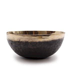 Taça Tibetana com Pintura Preta – Extra Grande (aprox. 1200g) – 21cm