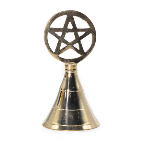 4x Sinos de Latão para Altar - Pentagrama
