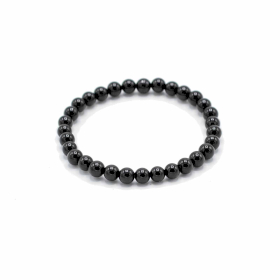 4x Pulseira de Manifestação em Pedra Preciosa - Ágata preta - Proteção