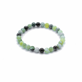 4x Pulseira da Manifestação em Pedra Preciosa - Jade Oliva - Cura