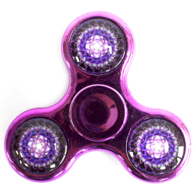 12x Giratório Anti-Stress de Metal – Roxo & Rosa