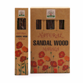 12x Incenso Botânico Natural Masala - Sândalo