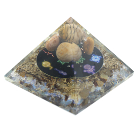 Pirâmide de Orgonite - Reiki Meia-Noite - 70mm