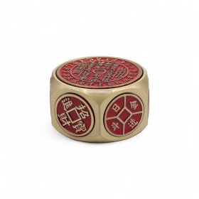 Dado Feng Shui com Calendário Vermelho & Moeda - Seletor de Datas Auspiciosas