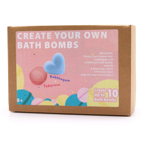 Kit de bombas de banho - Rosa e pastilha elástica