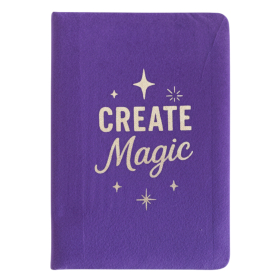 Caderno Aveludado - Cria Magia - 80 Páginas - Roxo