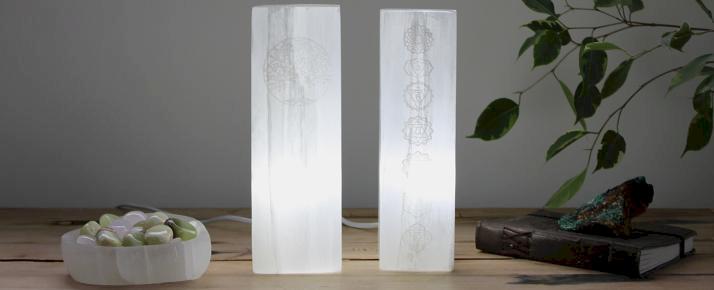 Revenda de candeeiros de selenite