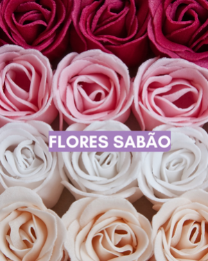 Flores de sabão para revenda