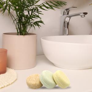 Distribuidor de shampôs veganos