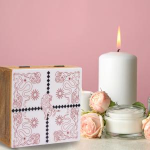 Distribuidor de Caixas e Bandejas com Simbolos do Tarot
