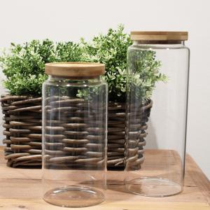 Fornecedor de Frascos de Vidro com Tampa de Bambu