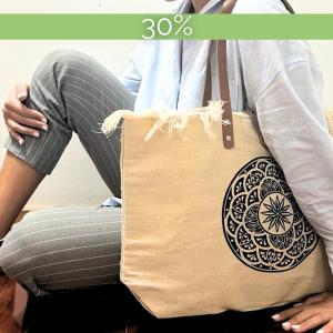 Bolsas Naturais com Alça de Couro