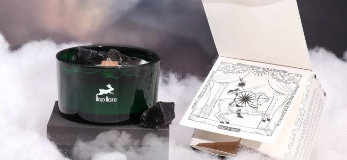 Distribuidor de Velas Hop Hare com Simbolos das Cartas de Tarot
