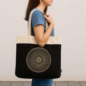 Revenda de Bolsa Tote Oversized com acabamento artesanal