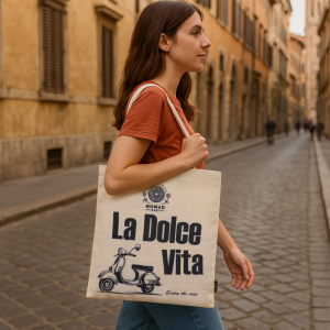 Fabricante de sacos de algodão naturais com frases divertidas estampadas