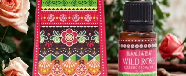 Óleos de Fragrância Indiano Banjara 10ml - Rosa Selvagem
