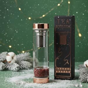 Fornecedor de Garrafa Infusora de Chá Jaspe Vermelho