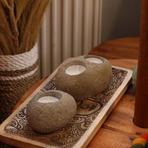 Revenda de Suportes de Pedra de rio natural